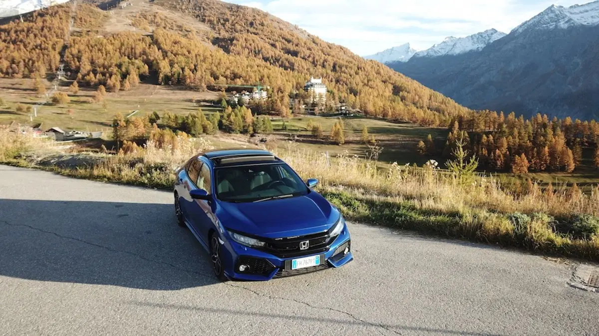 Honda Civic Sport Turbo Plus 1.5 L sul percorso della storica gara in salita Cesana - Sestri (11)