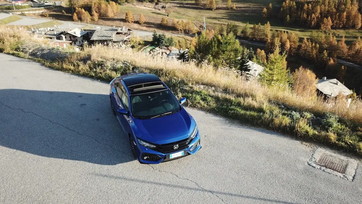 Honda Civic Sport Turbo Plus 1.5 L sul percorso della storica gara in salita Cesana - Sestri (13)