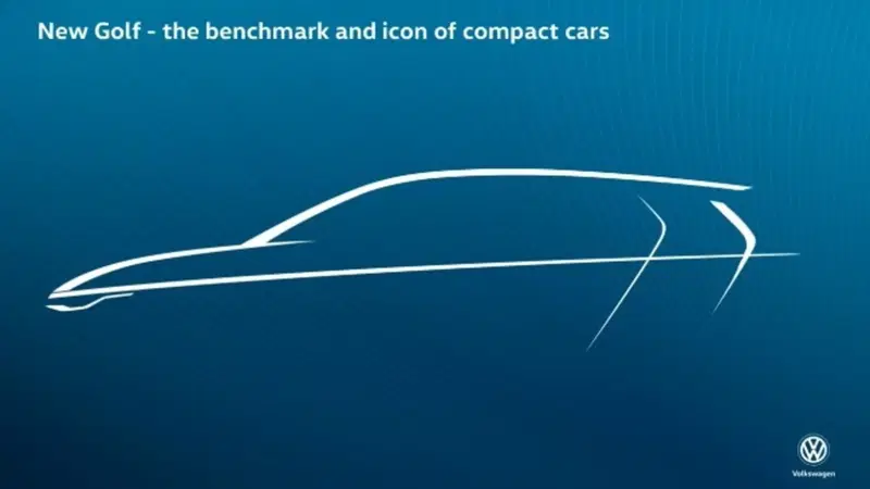 Volkswagen Golf, il teaser dell'ottava generazione
