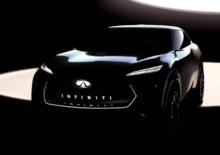 Infiniti svela il teaser del concept elettrico per il salone di Detroit