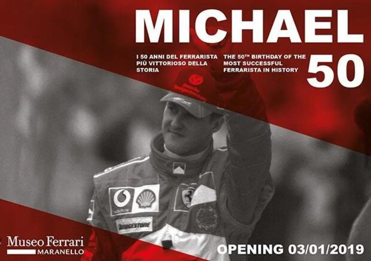 Michael Schumacher, al Museo Ferrari la mostra per i suoi 50 anni