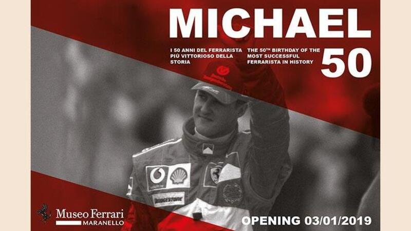 Michael Schumacher, al Museo Ferrari la mostra per i suoi 50 anni