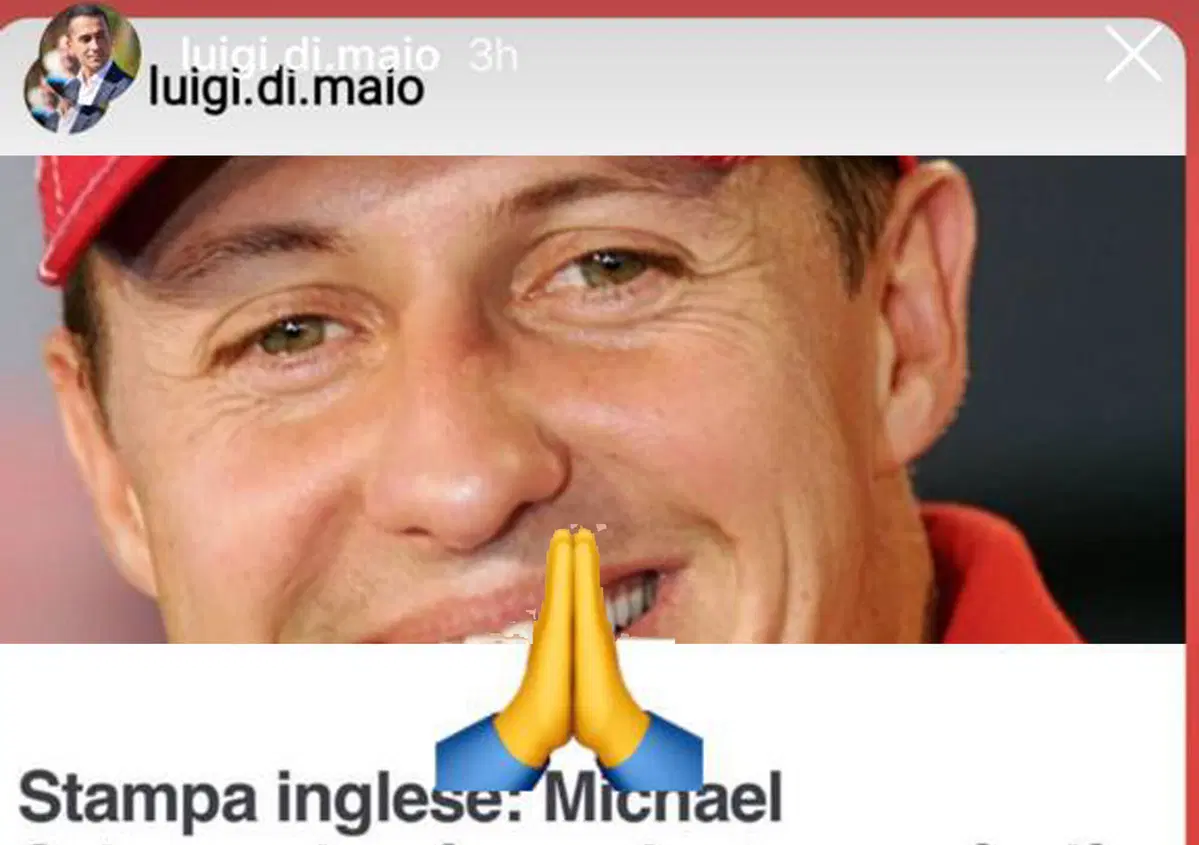 Di Maio felice per Schumacher: " Sono anni che aspetto una buona notizia..."