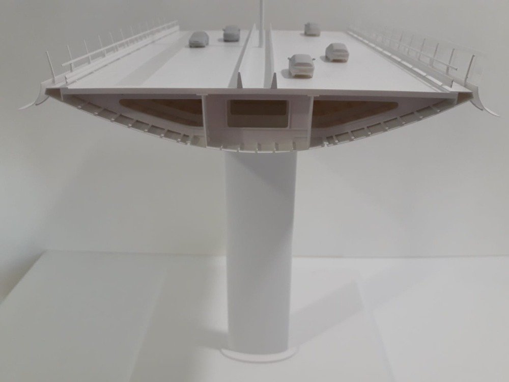 La maquette del nuovo viadotto Polcevera di Renzo Piano
