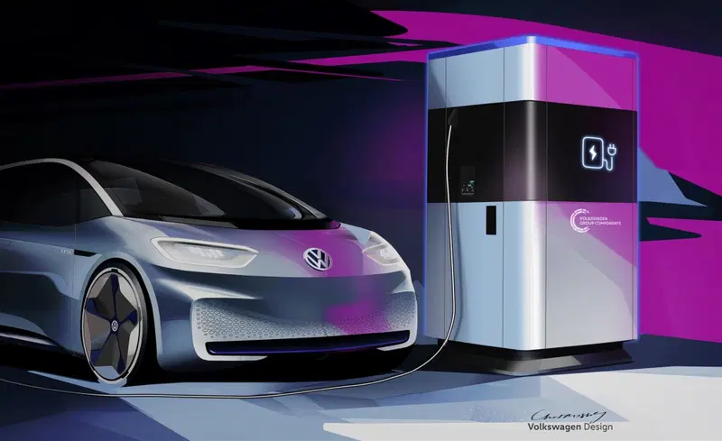 La colonnina "power bank" VW