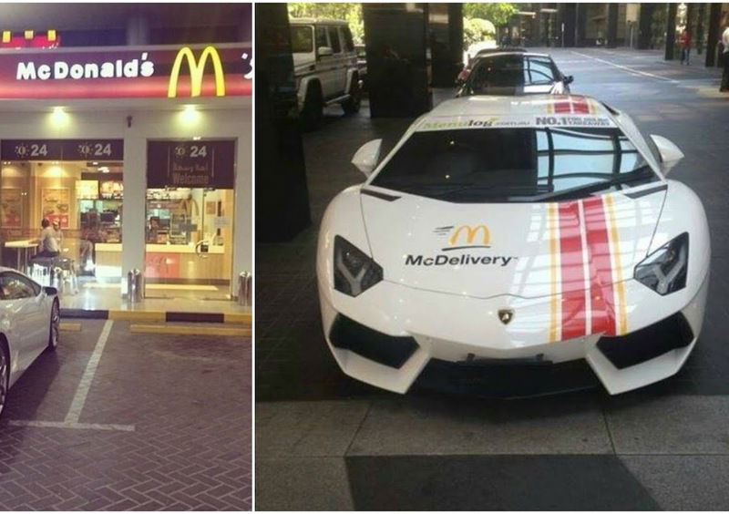 Lamborghini, a Dubai fanno le consegne di McDonalds