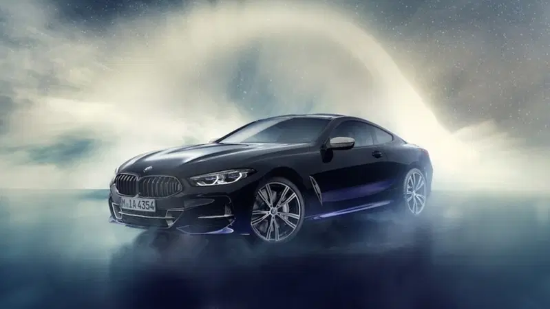 BMW Serie 8 Night Sky, all'interno roccia stellare