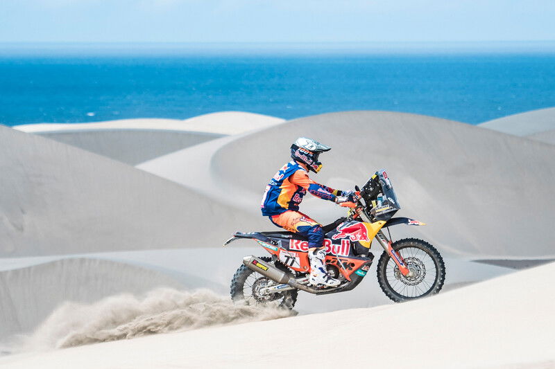 Luciano Benavides (ARG) in azione nella tappa 6 della Dakar 2019