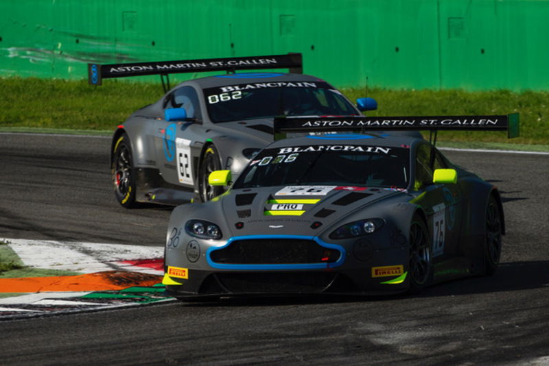 Le due Aston Martin Vantage GT3 V12 di R-Motorsport nella Blancpain GT Series Endurance Cup 2018