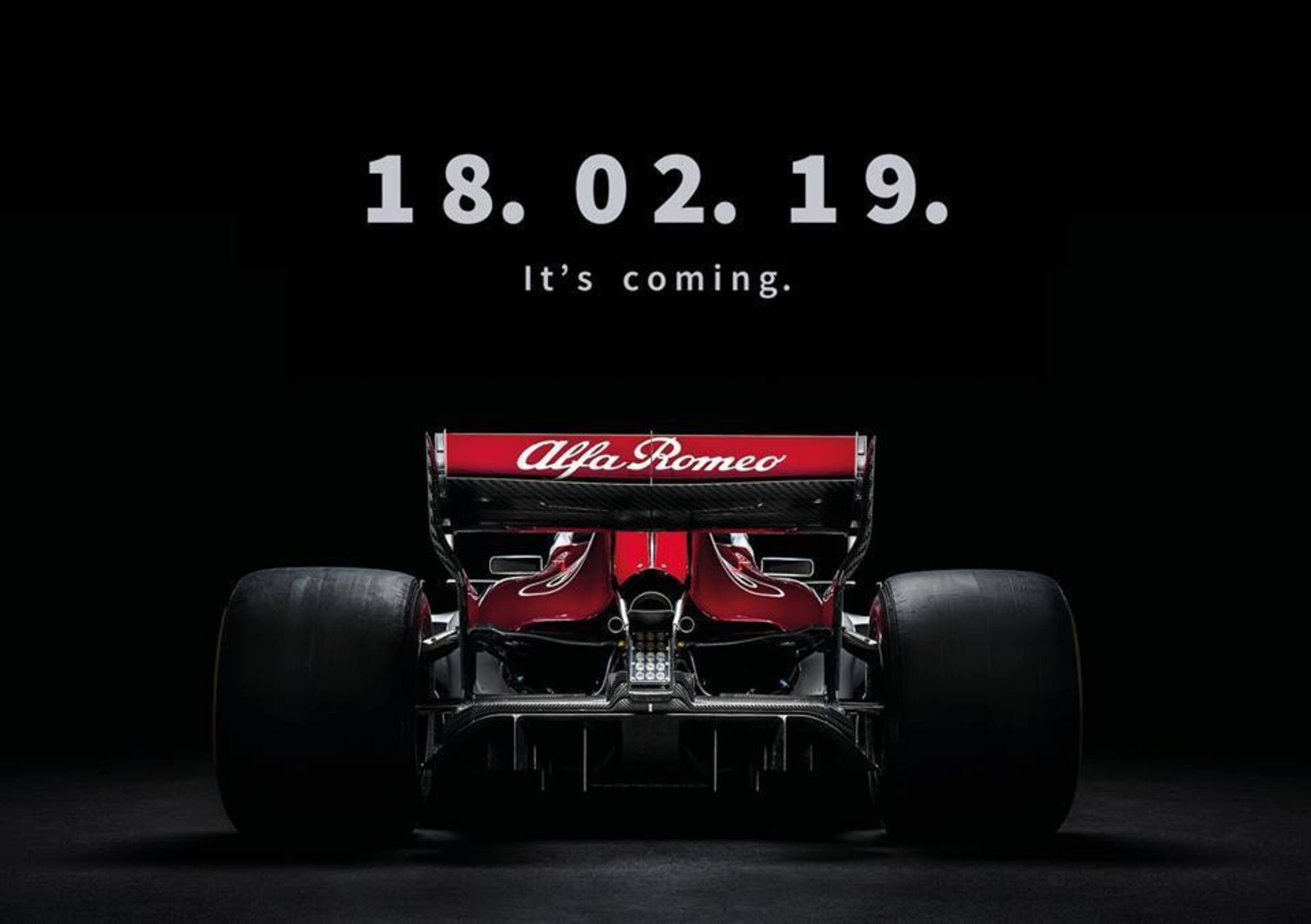 F1 2019, la nuova Alfa Romeo Sauber presentata il 18 febbraio