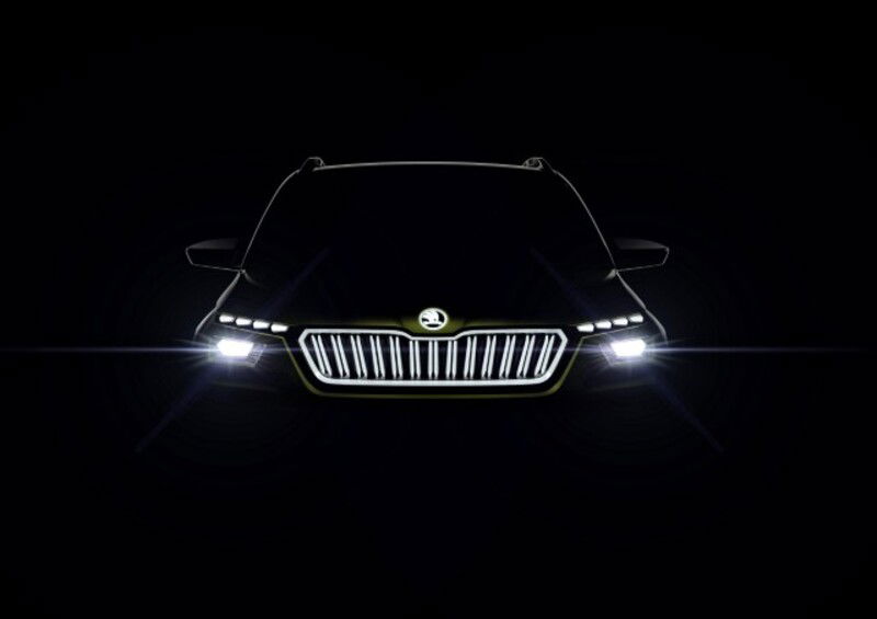 Il frontale della Skoda Vision X