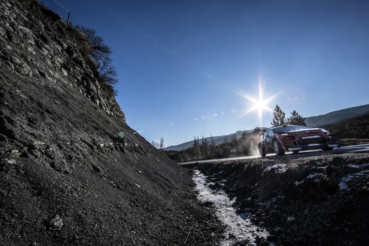 WRC19, Monte-Carlo. Roba da Chiodi, Ogier (Citroen) in Testa (10)