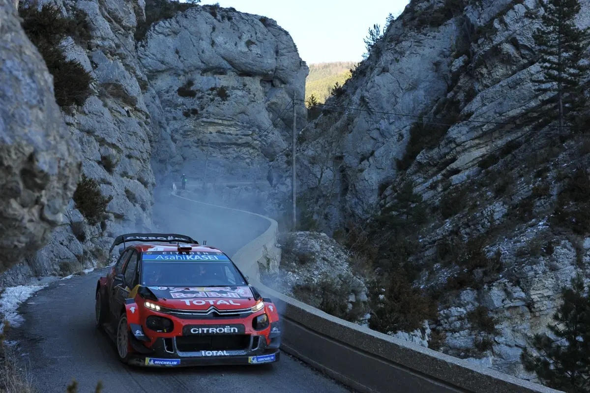 WRC19, Monte-Carlo. Roba da Chiodi, Ogier (Citroen) in Testa (18)