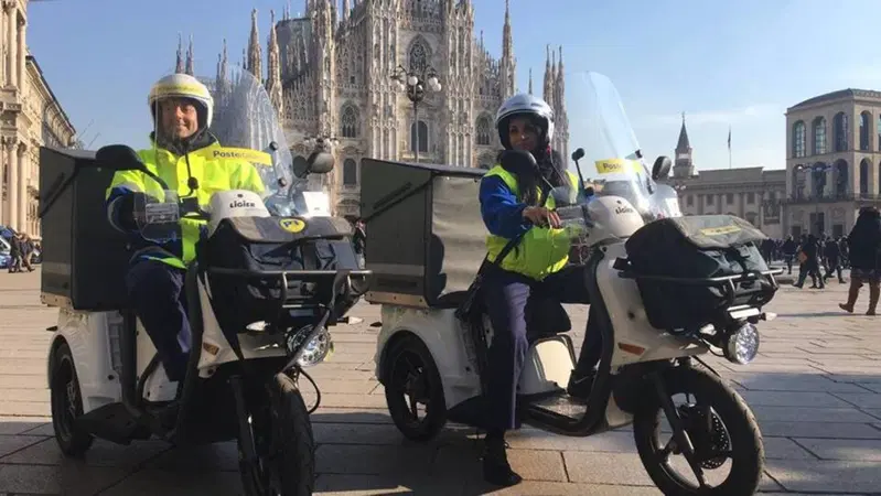 Poste Italiane: in servizio i primi tricicli elettrici