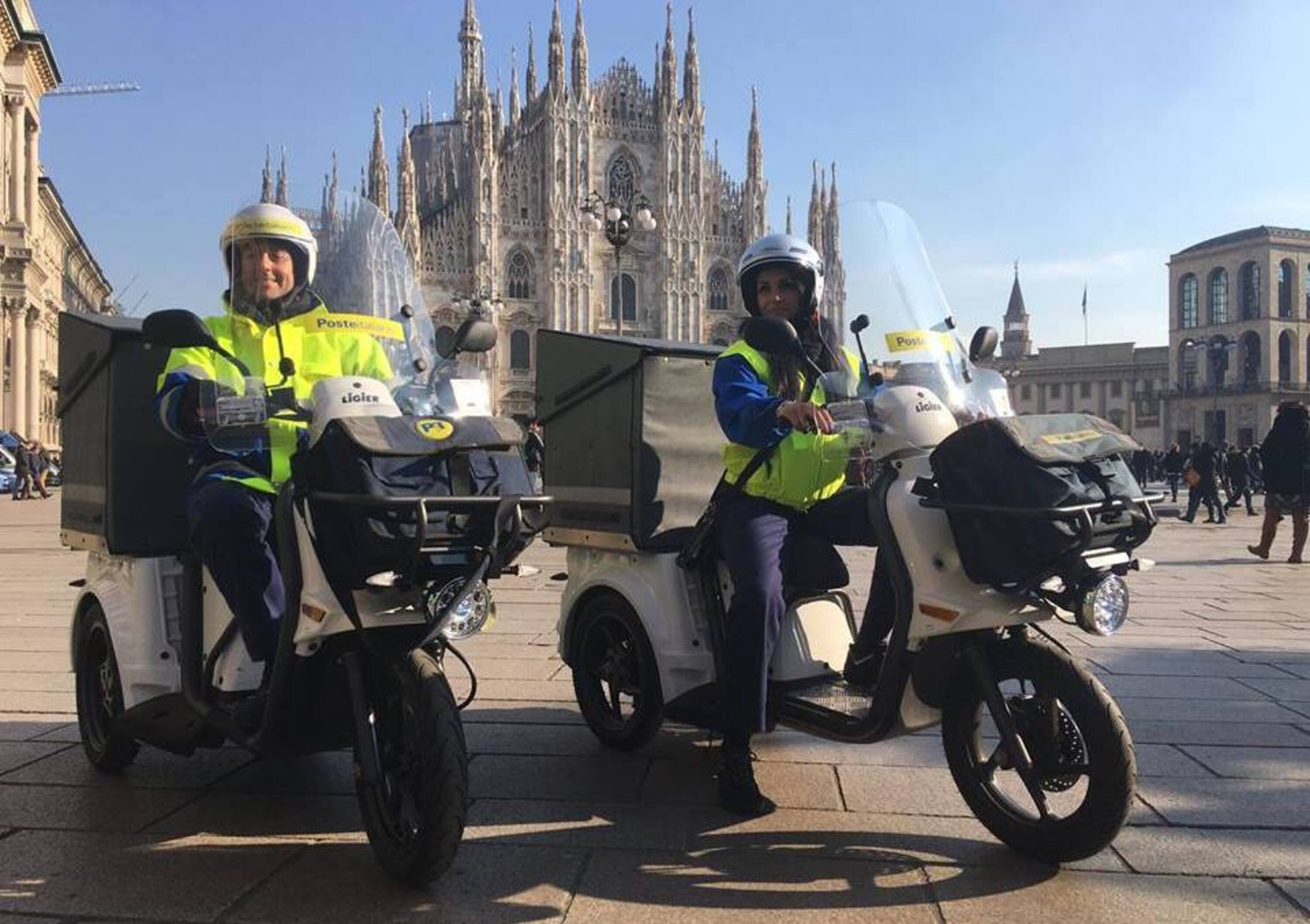 Poste Italiane: in servizio i primi tricicli elettrici