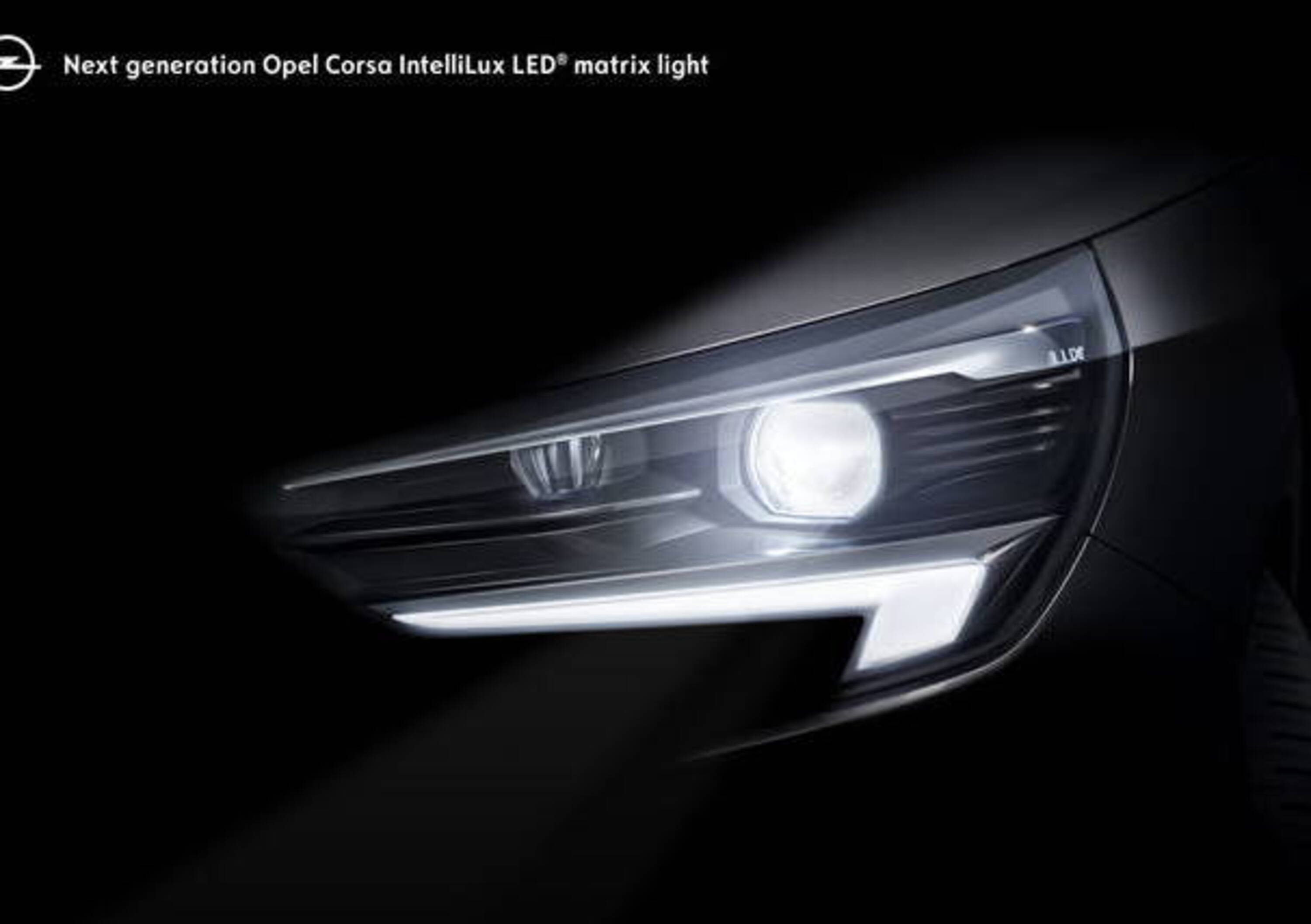 Opel Corsa, fari LED Matrix per la nuova generazione - News 