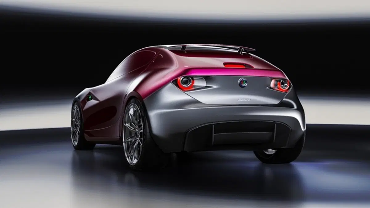 Fantasie Alfa Romeo, Cuore Sportivo Elettrico: nuova Alfasud E-Sprint (GT EV) (4)