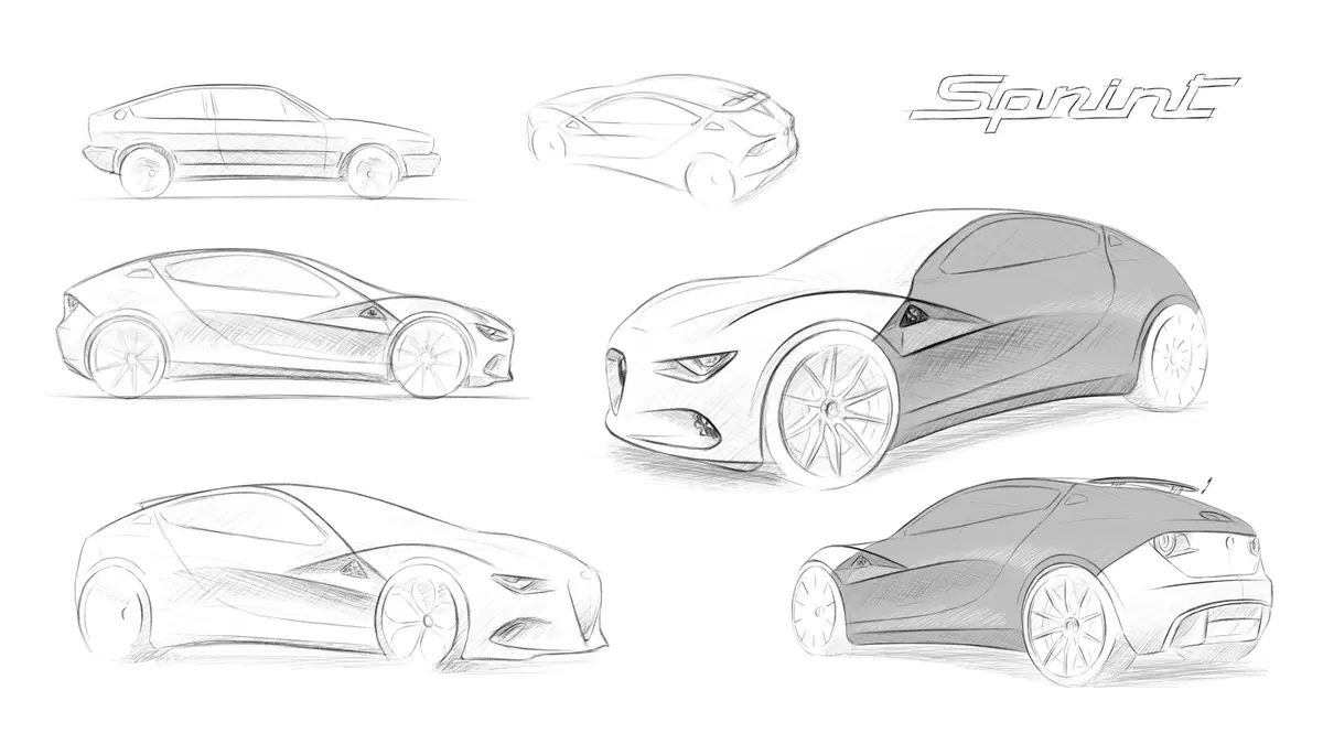 Fantasie Alfa Romeo, Cuore Sportivo Elettrico: nuova Alfasud E-Sprint (GT EV) (6)