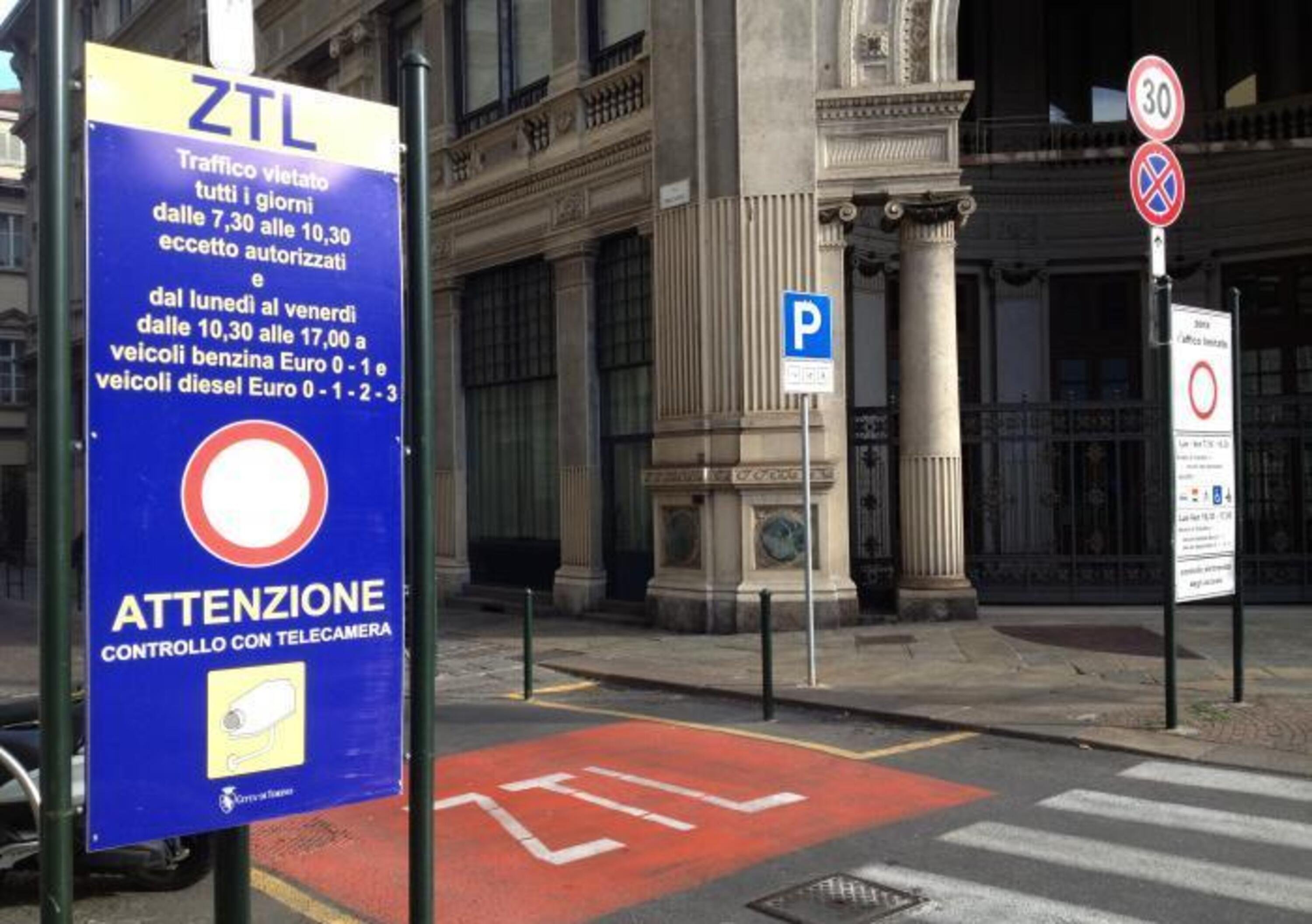 Ztl, a Torino accesso gratuito solo a 385 automobilisti 