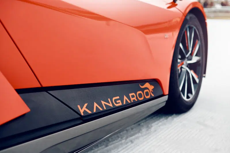 Il dettaglio della fiancata della GFG Style Kangaroo