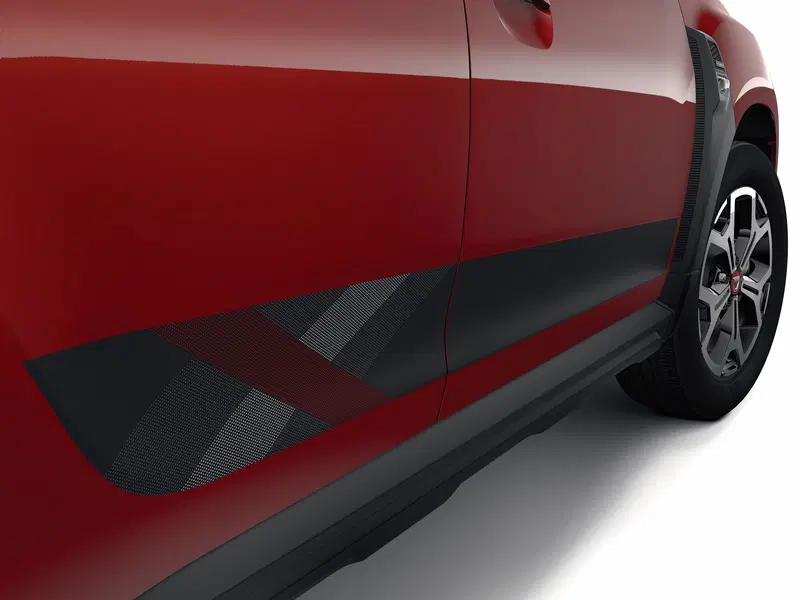 Dettagli esclusivi per l'allestimento Dacia Techroad