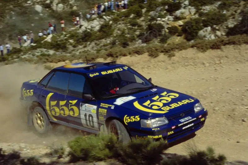 Una delle ultime versioni della Subaru Legacy RS prima dell'arrivo dell'Impreza