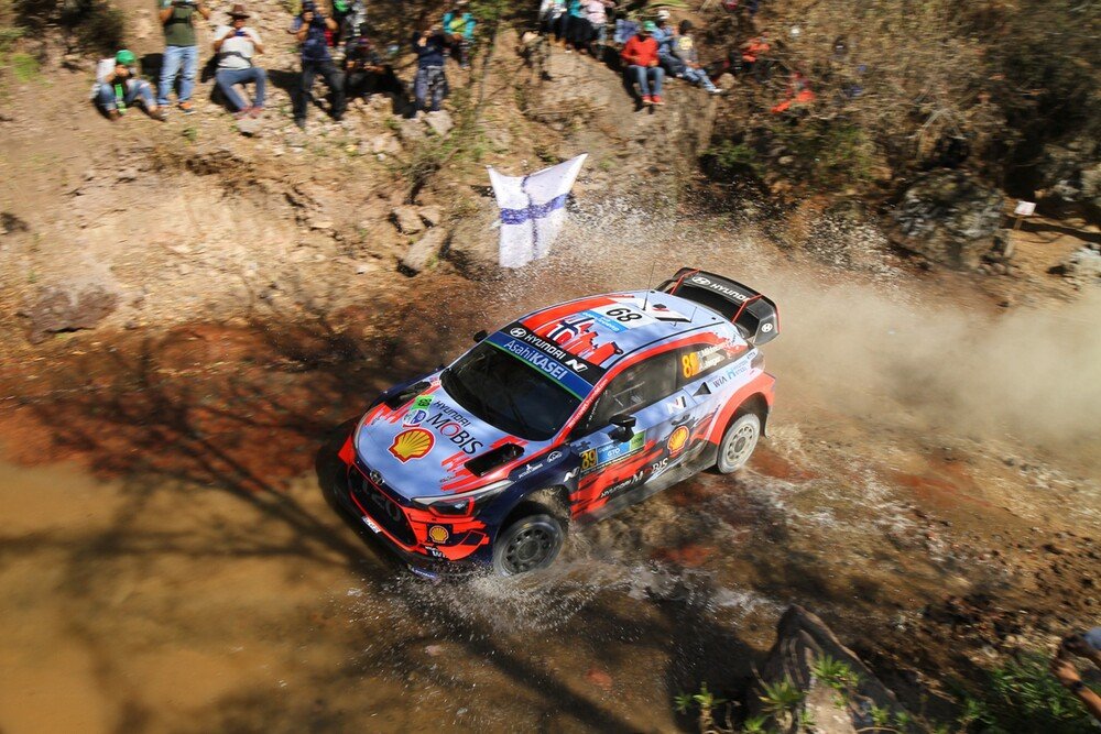 Mikkelsen in azione nel rally del Messico 2019, Shakedown