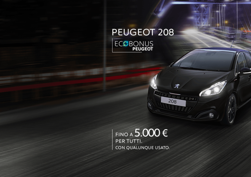 Offerta su Peugeot 208 my2019: ecobonus 5000 &euro;