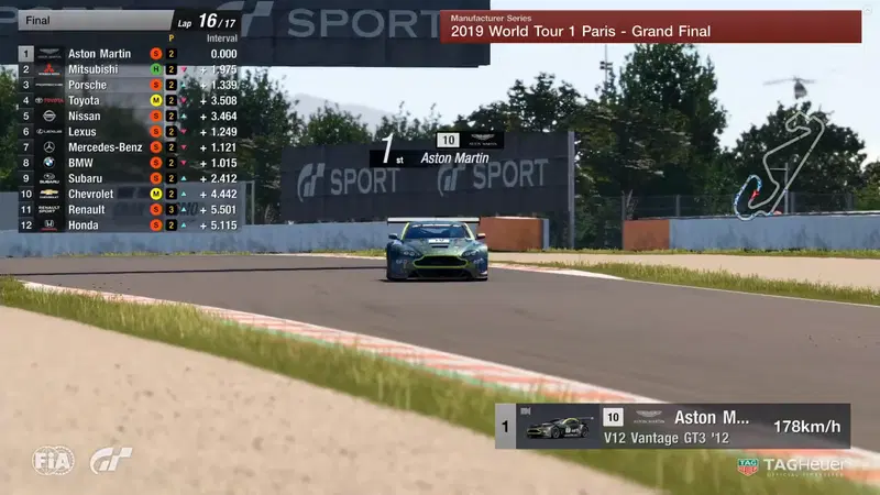 E' il team Aston Martin ad aggiudicarsi il primo appuntamento della Manufacturer Series di&nbsp;Gran Turismo Sport
