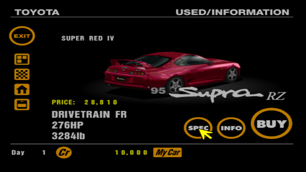 Fin dal primo capitolo di Gran Turismo per PlayStation 1 la Toyota Supra MK4 era un must have per tutti i piloti virtuali
