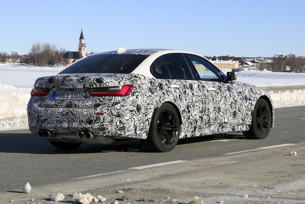 Il retro della futura BMW M3