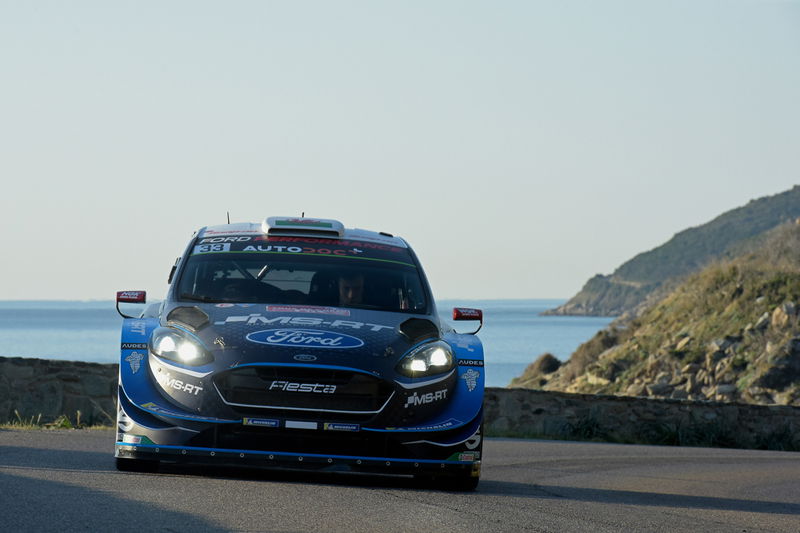 Elfyn Evans in azione in Corsica