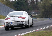 Mercedes-AMG CLA 45: foto spia e traversi al Nürburgring