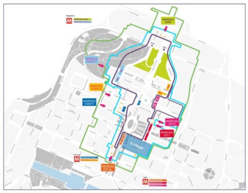 La mappa del circuito di Roma per la Formula E