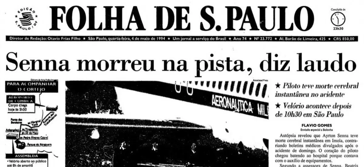 F1: Senna, 25 anni dopo: i titoli dei giornali dell'epoca (5)
