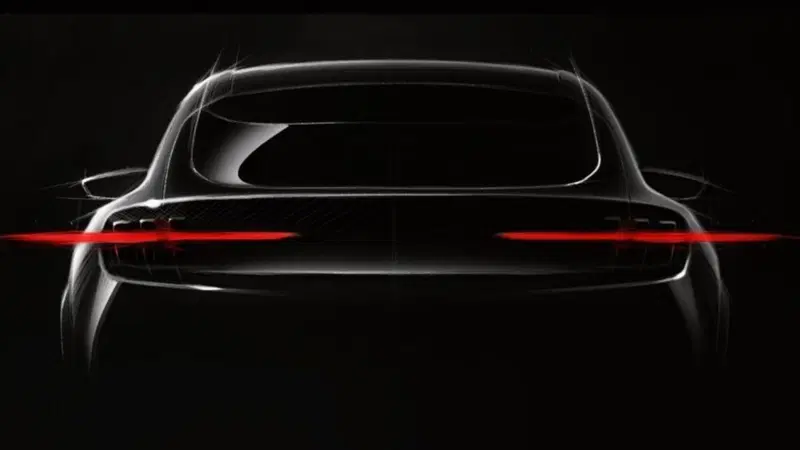 Il primo bozzetto del posteriore della futura Ford Mustang SUV