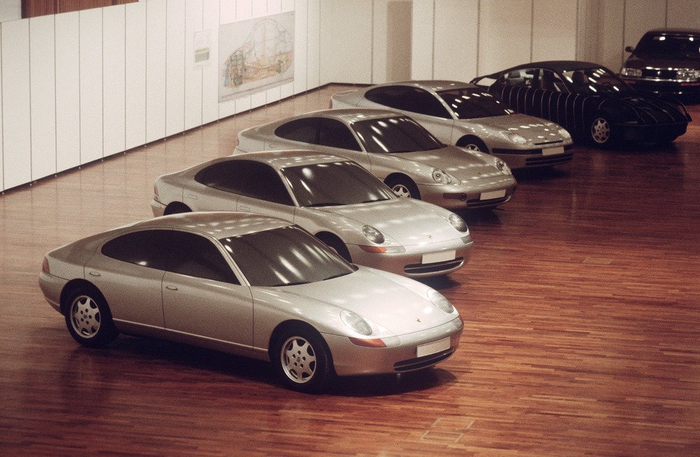 I prototipi di stile della Porsche 989 realizzati tra il 1988 e il 1992