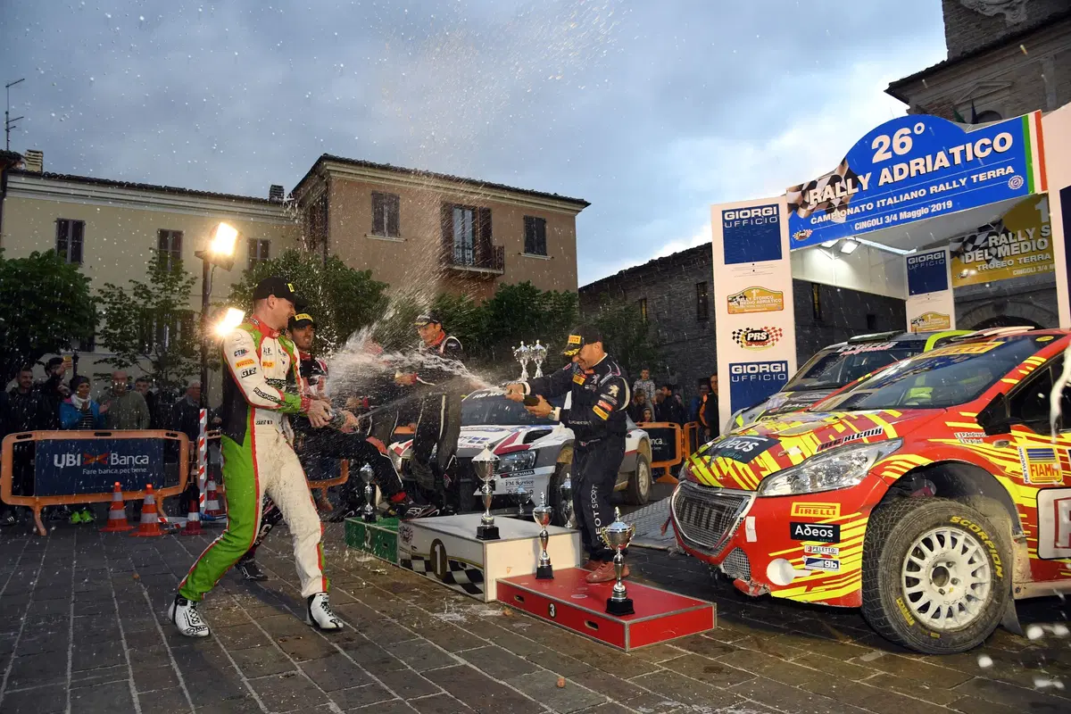Rally Terra 2019. Consani' (Skoda), Festa Francese all&rsquo;Adriatico