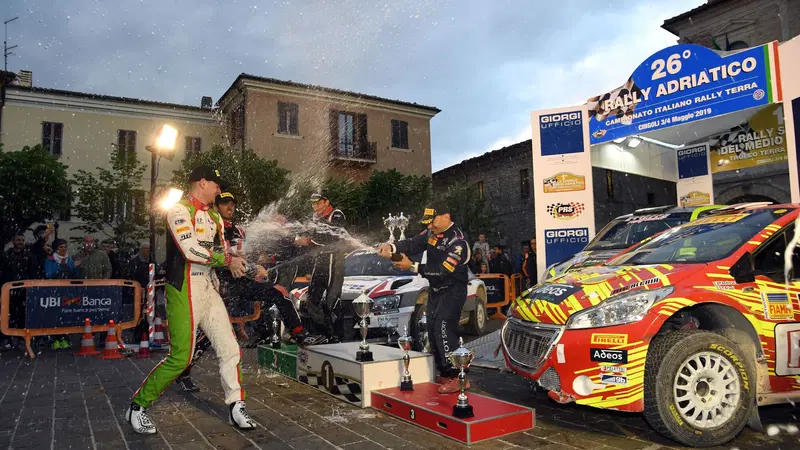 Rally Terra 2019. Consani' (Skoda), Festa Francese all&rsquo;Adriatico