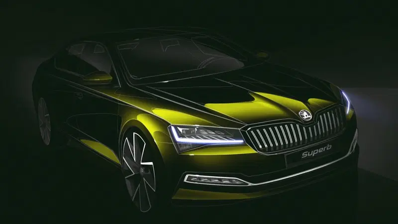 Skoda Superb restyling, il teaser dell'ammiraglia