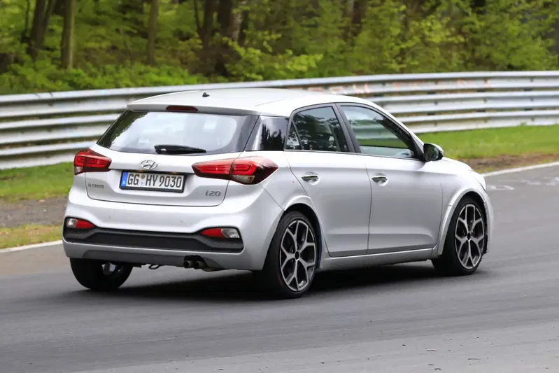 La Hyundai i20N in azione al Ring