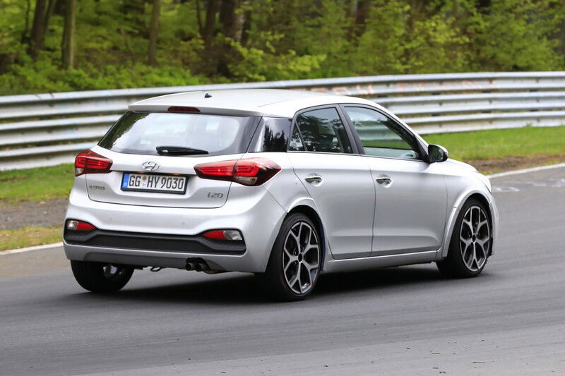 La Hyundai i20N in azione al Ring