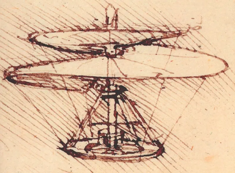 Lo schizzo della "vite aerea"