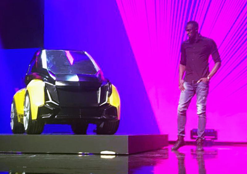 Usain Bolt, presentata la sua microcar elettrica