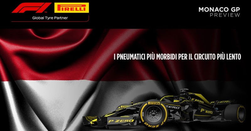 F1, GP Monaco 2019: le gomme Pirelli a Montecarlo