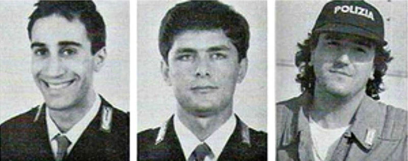 Vito Schifani, Rocco Dicillo e Antonio Montinaro