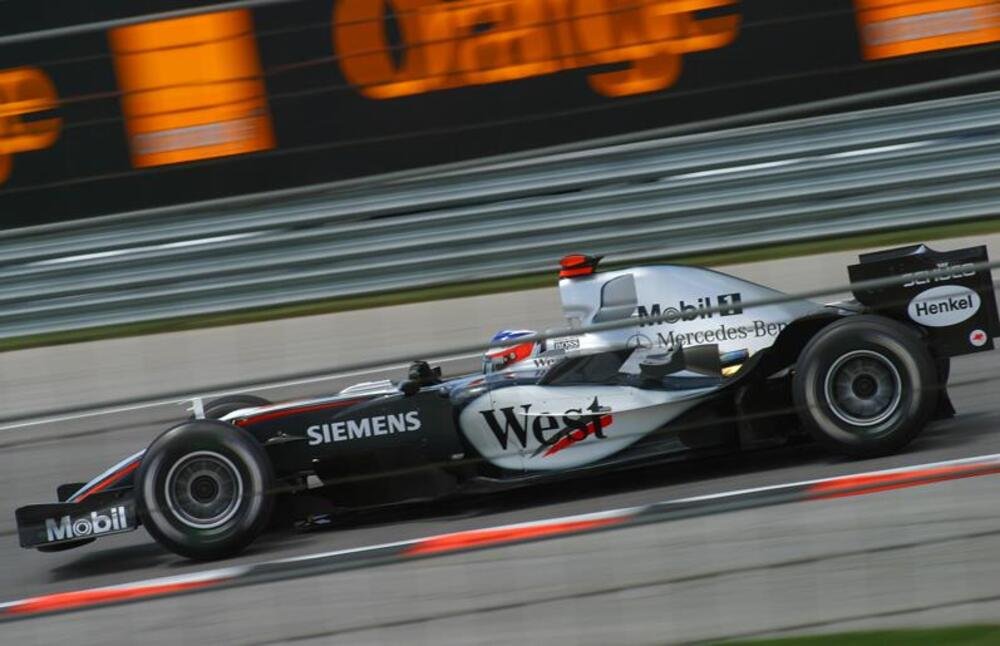 Kimi Raikkonen ad Indianapolis nel 2005: non corse per la querelle dei gommati Michelin