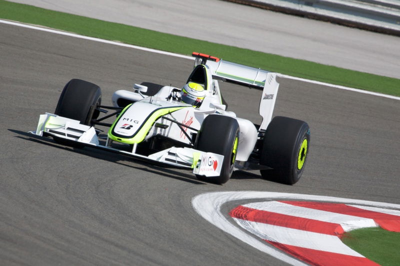 Jenson Button in pista in Turchia nel 2009: a fine anno vinse il mondiale con la Brawn GP