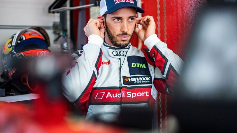 Dovizioso DTM Misano 2019: Andrea, ricordati che ha quattro ruote...! [Video]