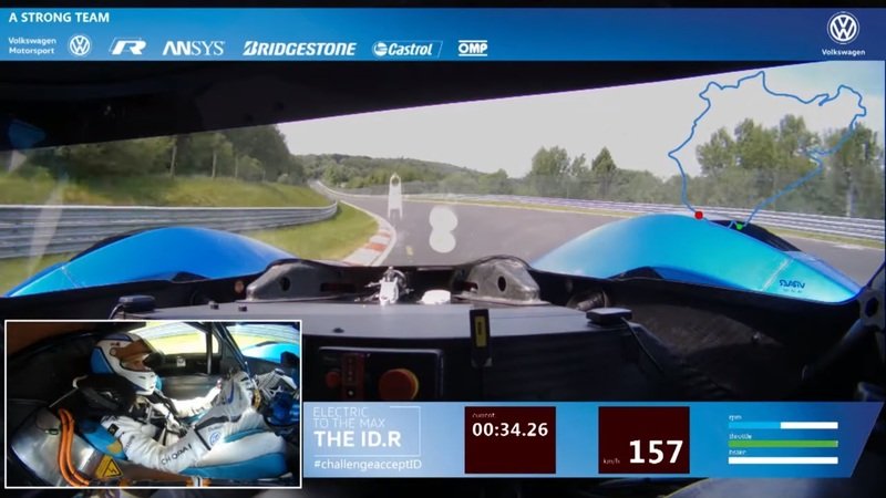 Volkswagen ID.R: il video on board del record al N&uuml;rburgring